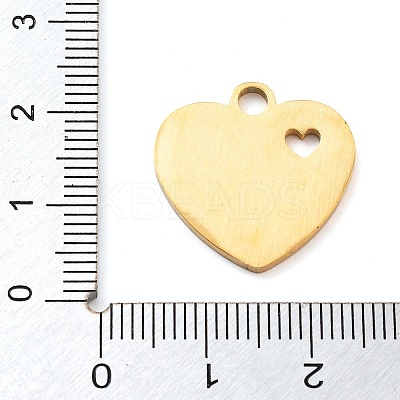 304 Stainless Steel Pendants STAS-M076-01G-1