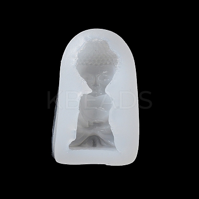 DIY Buddha Figurine Display Statue Silicone Molds X-DIY-F135-02-1