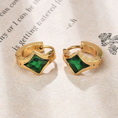 304 Stainless Steel Hoop Earrings EJEW-P309-05G-1