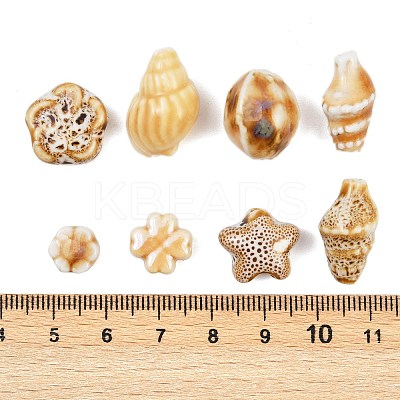 16Pcs 8 Styles Handmade Porcelain Beads PORC-FP0001-12-1