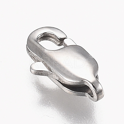 Tarnish Resistant 316 Surgical Stainless Steel Lobster Claw Clasps STAS-Z013-01B-1