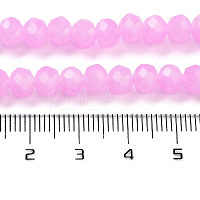 Baking Paint Imitation Jade Glass Bead Strands LS-DGLA-A034-J6MM-A49-1