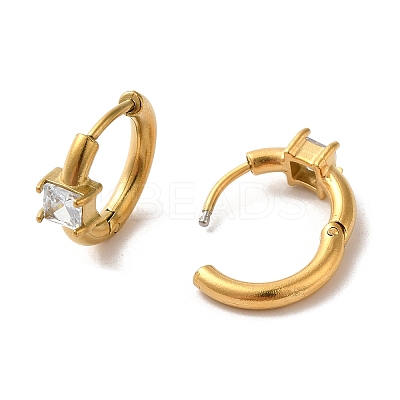 Golden 304 Stainless Steel Hoop Earrings LS-EJEW-K271-01A-G-1