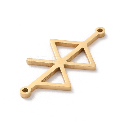 304 Stainless Steel Amulet Rune Love Peace Connector Charms LS-STAS-S149-09G-1