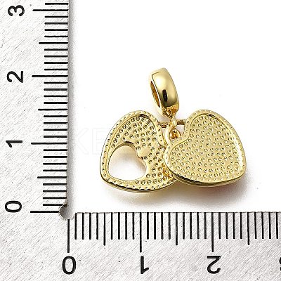 Brass Enamel Pendants KK-P295-05G-02-1