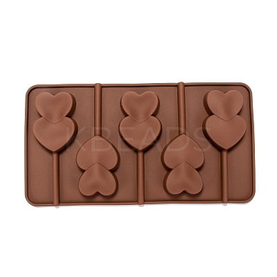 Heart Lollipop Food Grade Silicone Molds DIY-I061-12-1