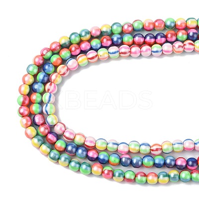 3 Strands Handmade Polymer Clay Beads Strands CLAY-CJ0002-01-1