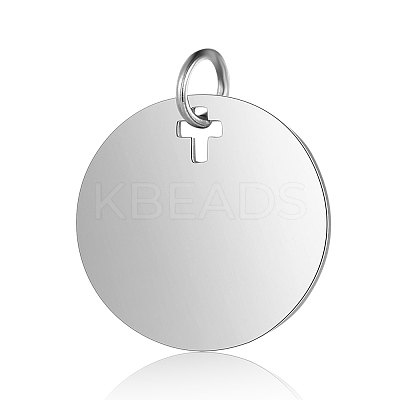 Anti-Tarnish 304 Stainless Steel Pendants STAS-I311-21P-1