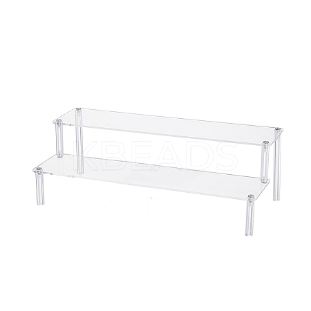 2-Tier Acrylic Organizer Display Riser Rack ODIS-WH0070-11B-02-1