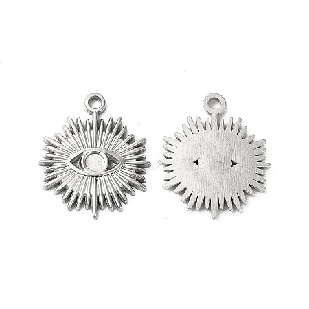 Non-Tarnish 304 Stainless Steel Pendant Cabochon Settings STAS-L268-012P-1