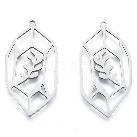 Non-Tarnish 201 Stainless Steel Pendants STAS-N090-LA970-1-1