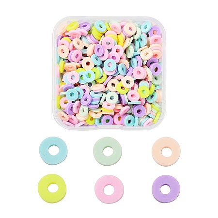 Handmade Polymer Clay Beads Strands CLAY-YW0001-19A-1