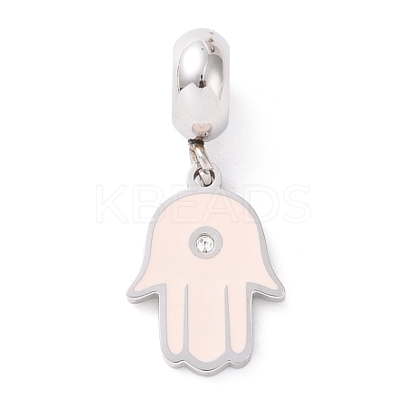 304 Stainless Steel European Dangle Charms STAS-I177-24A-P-1