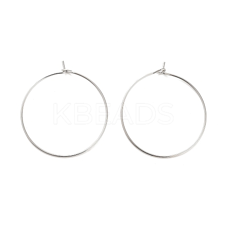 Brass Hoop Earring Findings KK-R112-038D-1