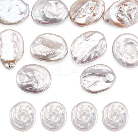 10Pcs Natural Nucleated Baroque Keshi Pearl Beads PEAR-TA0001-41-1
