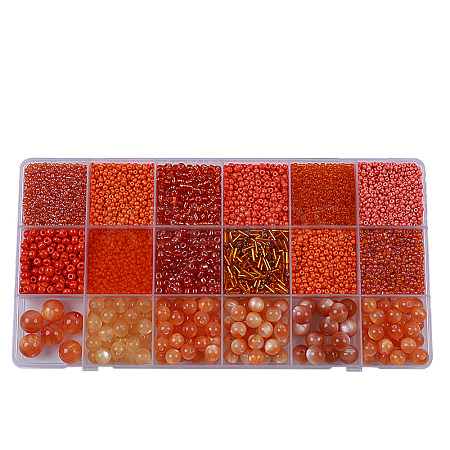 DIY 18 Style Resin & Acrylic Beads Jewelry Making Finding Kit DIY-NB0012-04H-1