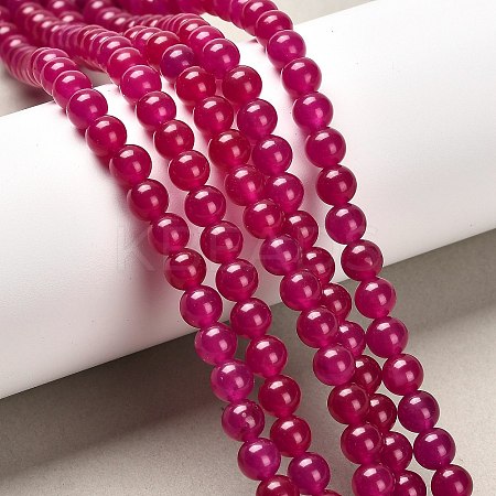 Natural & Dyed Malaysia Jade Bead Strands G-A146-6mm-A15-1
