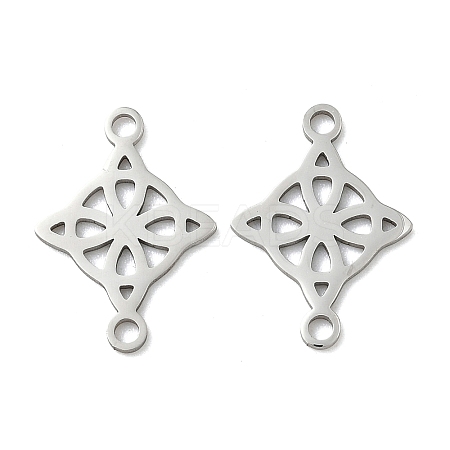 304 Stainless Steel Viking Knot Connector Charms X-STAS-G361-03P-1