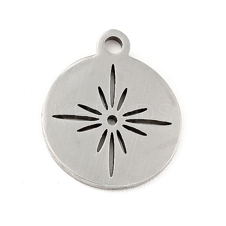 Non-Tarnish 201 Stainless Steel Pendants LS-STAS-E015-07P-1
