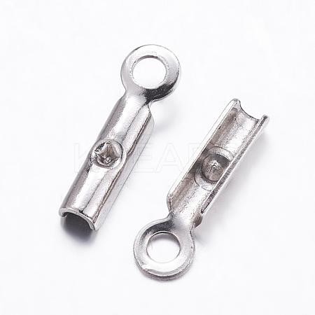 Tarnish Resistant 304 Stainless Steel Folding Crimp Ends STAS-K146-007-2mm-1