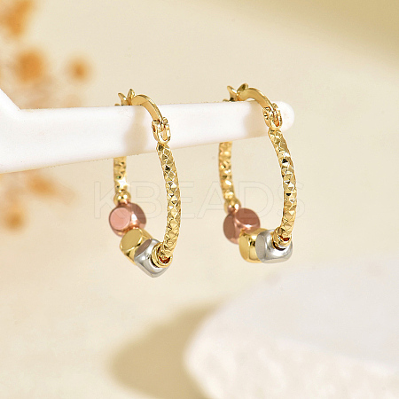 Brass Hoop Earrings KG9891-7-1