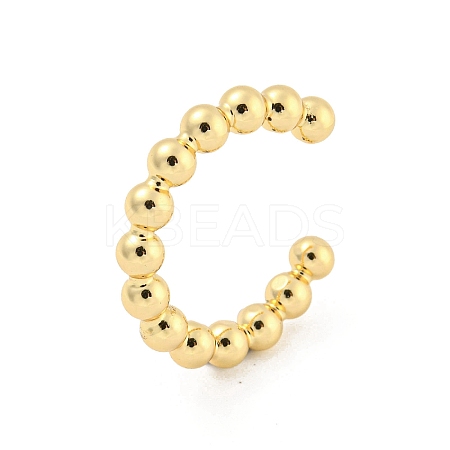 Round Brass Open Cuff Rings RJEW-G309-01G-1