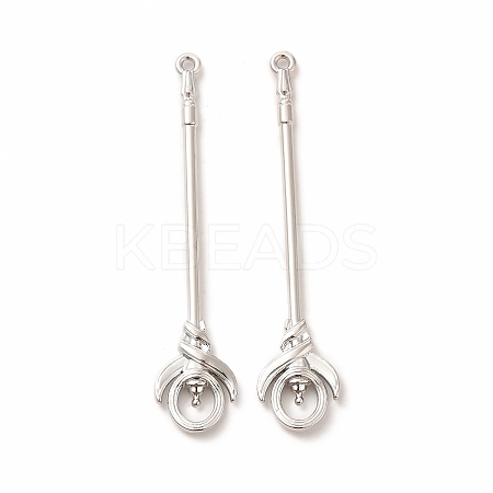 Rack Plating Alloy Big Pendants PALLOY-E025-15P-1