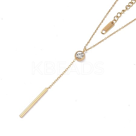 Ion Plating(IP) 304 Stainless Steel Cable Chain Necklaces NJEW-G081-01G-1