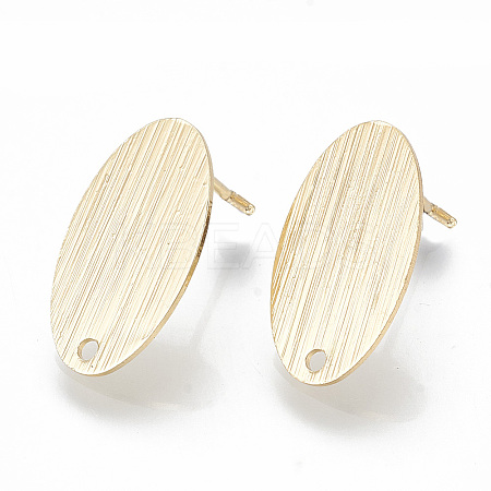Brass Stud Earring Findings LS-KK-Q750-064G-1