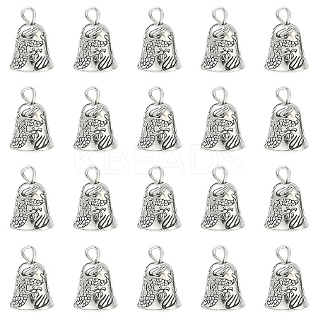 20Pcs Tibetan Style Alloy Bell Pendants FIND-YW0010-58-1