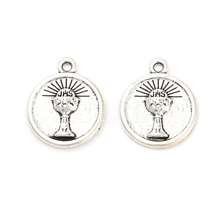 Tibetan Style Alloy Pendants FIND-C083-01AS-1