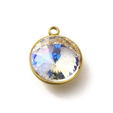 304 Stainless Steel Pendants STAS-Q346-09G-10-1