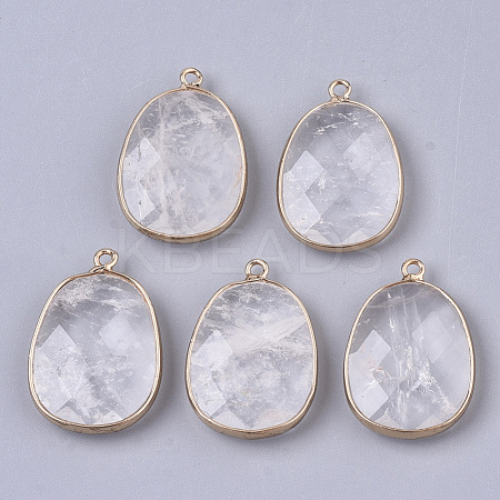 Natural Quartz Crystal Pendants G-T131-08J-1