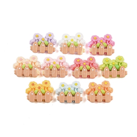 Opaque Resin Decoden Cabochons CRES-M033-03-1