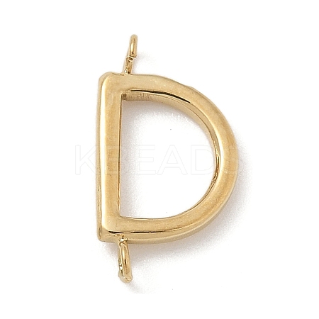 304 Stainless Steel Letter Connector Charms LS-STAS-M108-01G-04-1