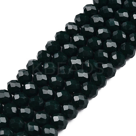 Opaque Solid Color Imitation Jade Glass Beads Strands EGLA-A044-P4mm-D12-1