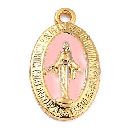 Golden Alloy Enamel Pendants KK-P197-16G-1-1