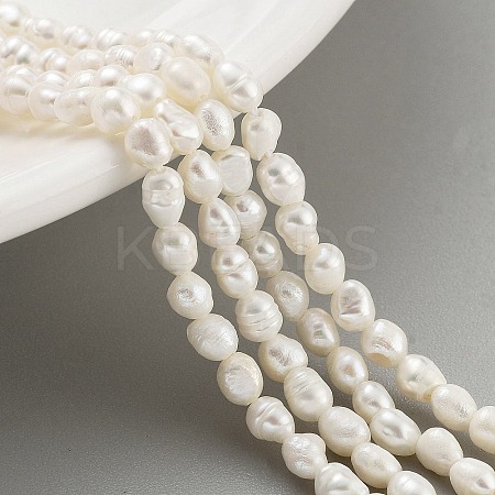 Natural Cultured Freshwater Pearl Beads Strands PEAR-P062-01A-1