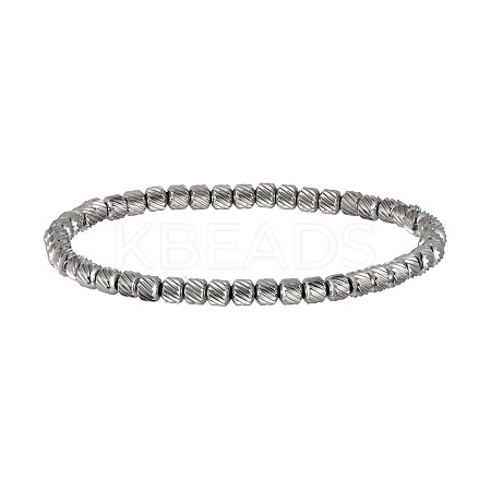 304 Stainless Steel Stretch Bracelets for Women Men WGB27EC-02-1