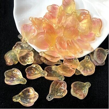 Handmade Lampwork Pendants LAMP-WH0003-007A-1