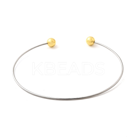 1.2MM 201 Stainless Steel Cuff Bangle Making BJEW-Z144-01GP-01-1