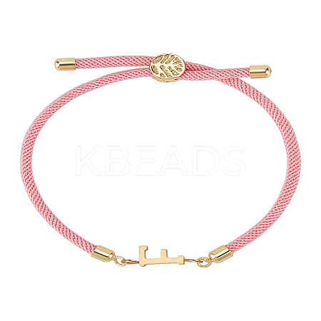 1Pc Adjustable Nylon Cord Slider Bracelets for Women BJEW-LP0001-32F-03-1