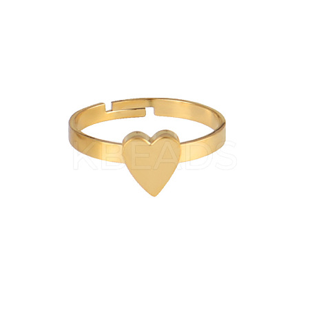 304 Stainless Steel Adjustable Rings for Women RJEW-F169-01G-01-1