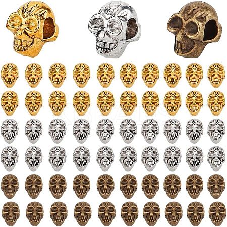 60Pcs 3 Colors Alloy European Beads FIND-PH0021-84-1