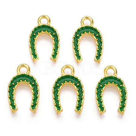 Alloy Enamel Charms ENAM-J445-02G-1