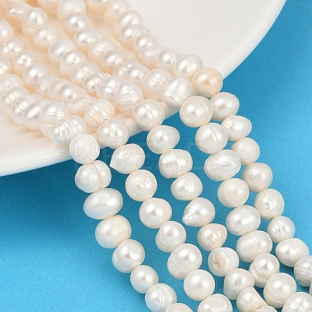 Natural Cultured Freshwater Pearl Beads Strands PEAR-I007-07Y-07A-1