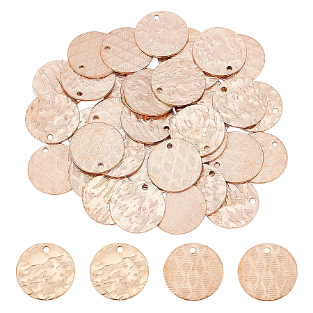 40Pcs 2 Colors 304 Stainless Steel Charms STAS-DC0012-46-1