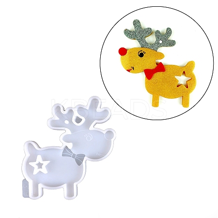 DIY Christmas Theme Pendant Food Grade Silicone Molds XMAS-PW0001-013A-1