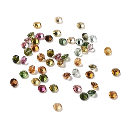 Faceted Natural Multicolor Tourmaline Cabochons G-I295-05C-02A-1