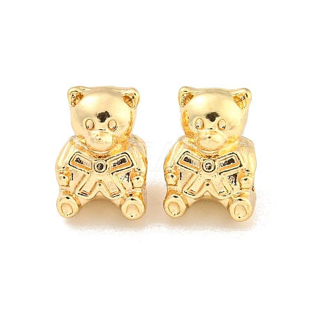 Rack Plating Alloy European Beads FIND-B034-36G-1